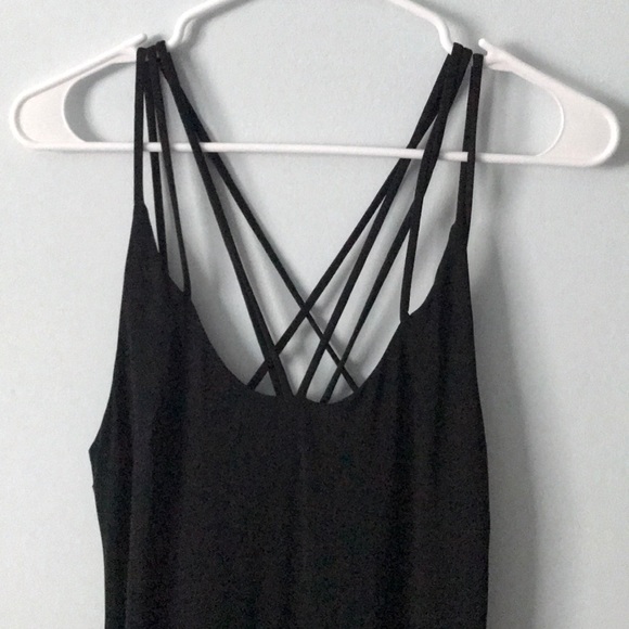 Black long, thin strips party dress - Picture 1 of 2